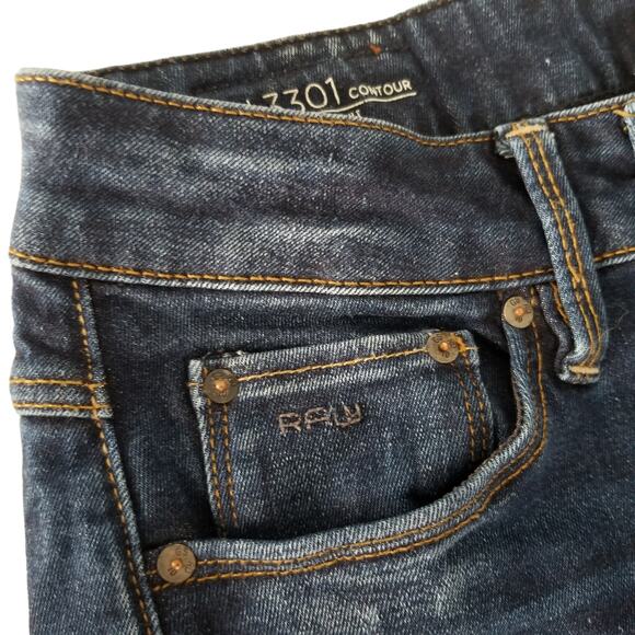 G-Star Raw 3301 Contour High Straight Women's Jeans, Size 25W - Picture 5 of 10